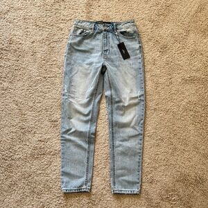 Vero Moda Light Blue Distressed High-Waisted Jeans